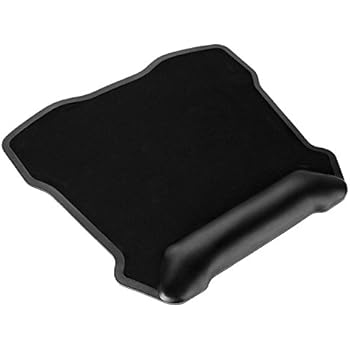 Jelly Comb Mouse Pad, Large Gaming Mouse Mat Ergonomic Mousepad with Leather Wrist Pad 12'' X 13'' Nonskid Base (Black)