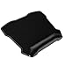 Jelly Comb Mouse Pad, Large Gaming Mouse Mat Ergonomic Mousepad with Leather Wrist Pad 12'' X 13'' Nonskid Base (Black)