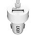 Car Charger, Liger 2.4A MFI Lightning Car Charger with Built-in apple certified 8-Pin Lightning Cable For iPhone 6S,6S Plus,6,6 Plus,5S,5C,5, iPad Air Pro, iPad Mini 1,2,3,4 iPod (White)