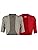 Grey Melange / Red