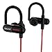 SoundPEATS Bluetooth Headphones Sport Wireless Sweatproof Earbuds for Running with Mic (8 Hours Play Time, Bluetooth 4.1, aptx, Secure Fit Ear-hook Design) Q11 - Red