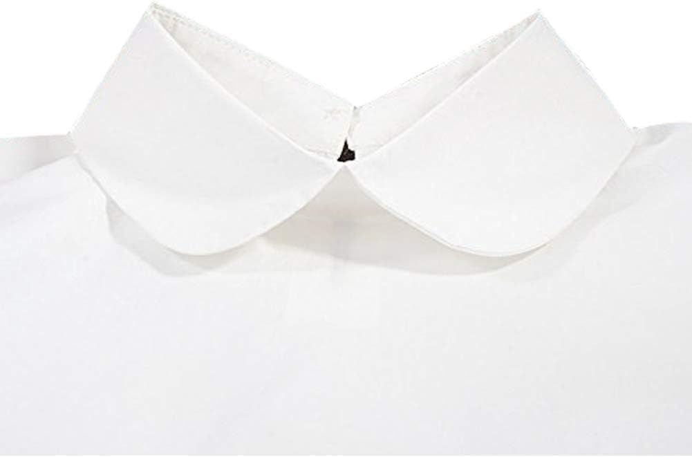 Vintage Women Fake Half Shirt Collar, Detachable Blouse Collar Tie to Match with Sweaters