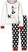 The Children's Place Big Girls Cotton Pajama Set, Girl/Simply White, 6