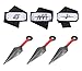 Masterboxan 3 Pcs [Black] Naruto Headband Cosplay Accessories Japanese Anime and 3 Pcs Big Kunai Cosplay Leaf Village Ninja Kakashi