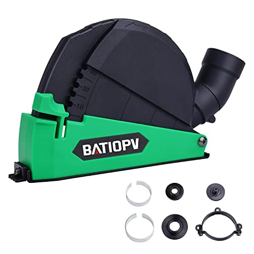 BATIOPV Dust Extraction Cutting Guard for 4.5 inch to 5 inch Angle Grinder – Universal Dust Shroud for Metal, Concrete, Wood, and Stone Cutting