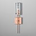 Effimero One-Light Wall Vanity Corridor Sconce Lamp, Copper with Clear Glass Cylinder Linea di Liara LL-WL31-CU
