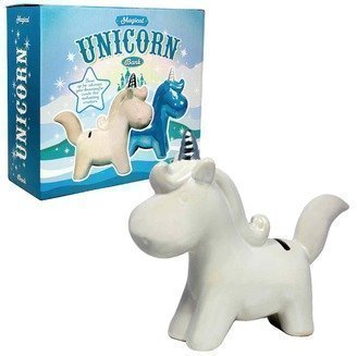 Magical Unicorn Money Bank - White