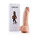 SINLOLI Double Layered Silicone Dildo with Suction Cup, 9 Inch, 16.75 Ounce