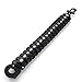 X-Plore Gear Survival Paracord 550 Bracelet With Fire Starter, Tinder, Eye Knife | Durable Parachute Nylon Snug Fit | Build Shelter, Catch Food | For Emergencies, Traveling (Black)