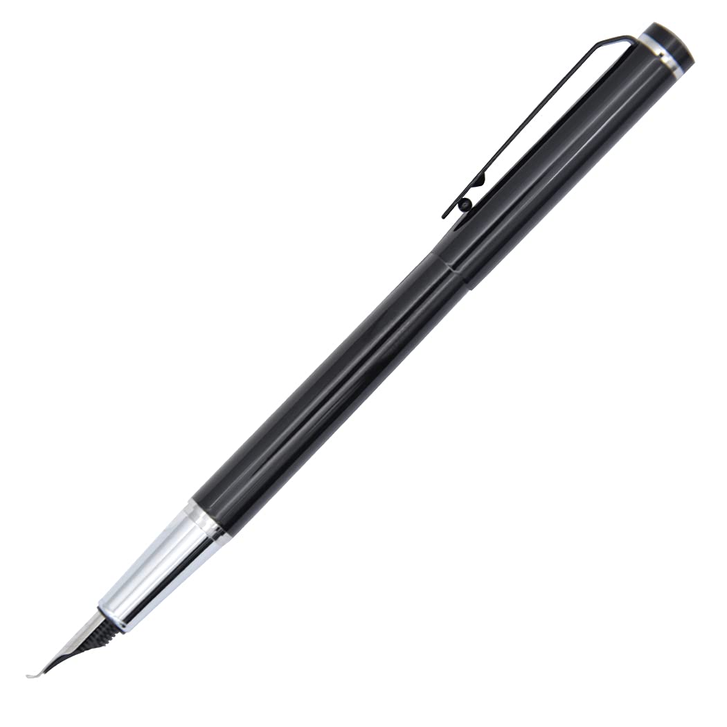 Gullor Advanced Jinhao Calligraphy Fountain Pen 101 Black with Silver