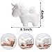 WATINC Random 11 Pcs DIY Animals Squeeze Toys, 1Pcs Unicorn+10Pcs White Mini Squeeze Creamy Kawaii Soft Food Squeeze Keychains, Phone Straps,Bonus Random Stickers for Education Toys