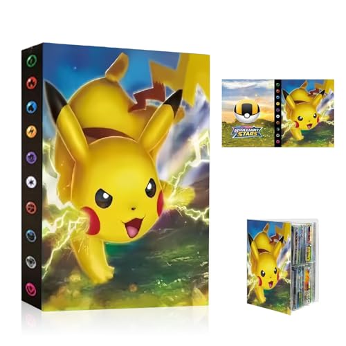 Album 4 Pockets Trading Cards, 30 Pages 240 Standard Cards | Transparent and waterproof album, keep trading cards safe, lightweight and convenient to carry.