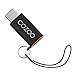 COZOO USB-C to Micro USB Adapter Convert Connector with Keychain and 56k Resistor for Galaxy S8 S8+, HTC 10, LG G5, Nexus 5X, Nexus 6P, Lumia 950 and More (5 PaCK)