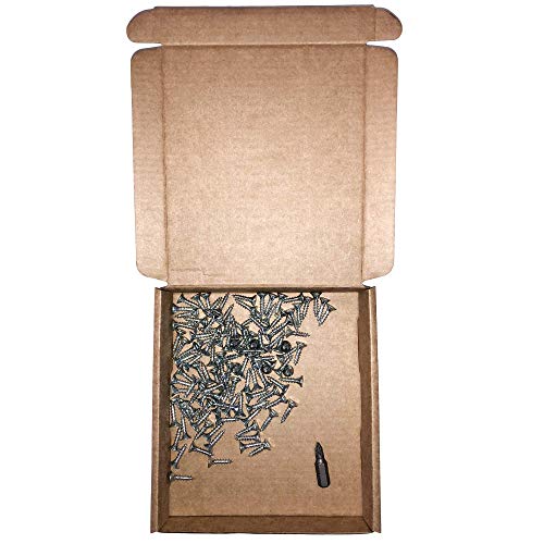 100 Stück verzinkte Stahl-Holzschrauben 3,5 x 15 mm Pozi-Drive Kopfschrauben Verschlüsse Senkkopf Spanplattenschrauben… – Bild 5