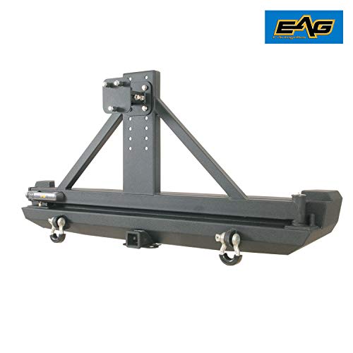 EAG Steel Rear Bumper with Tire Carrier Fit for 19842001 Cherokee XJ