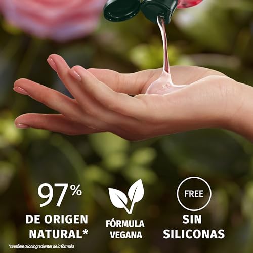 Shampoo herbal essences softness rose, 350 ml, hidrata, origem natural*, sem silicone, vegano, não testado em animais *ingredientes da fórmula