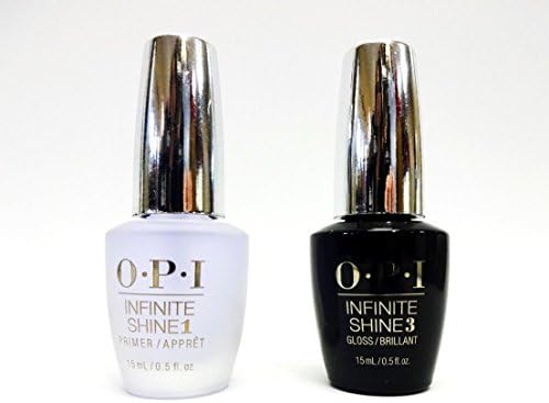 Great Primer Base and Gloss Top Coat Nail Polish Infinite Shine Volume 0.5oz or 15mL for 2ct per Box