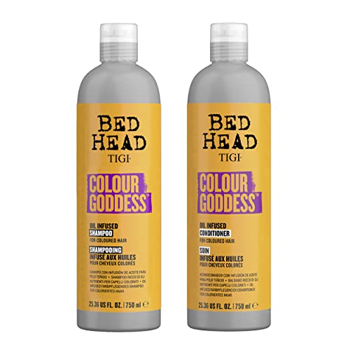 TIGI Bed Head Moisturizing Shampoo and Conditioner Set for dyed hair, Colour Go…