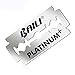 BAILI Platinum Double Edge Safety Razor Blades Refills 5 Counts BP007A
