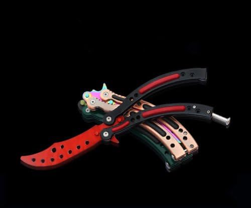 Pocket Tactical Training Knife Stainless Steel Trainer Harmless Practice Tool + Sheath Gift