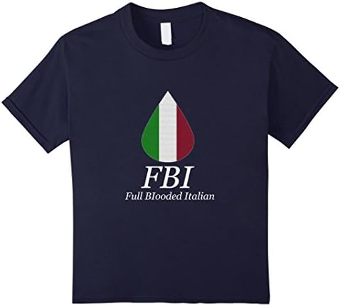 Kids FBI Full Blooded Italian T-Shirt 12 Navy