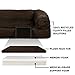 Furhaven Pet Dog Bed | Memory Foam Ultra Plush Faux Fur & Suede Traditional Sofa-Style Living Room Couch Pet Bed w/ Removable Cover for Dogs & Cats, Espresso, Largethumb 3