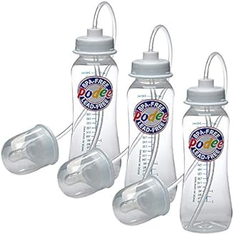 Set of 3 Podee Baby Bottle - Handsfree Feeding System