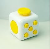 Yellow White Fidget Cube Squeeze Fun Anxiety and Stress Juguet Reliever Anxiety Gifts For Girl Boys Children Adults Fidgetcube Desk Spin Toys