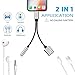 for iPhone 3.5mm Headphone Jack Adapter for iPhone Dongle for iPhone Xs/Xs Max/XR/ 8/8 Plus / 7/7 Plus Aux Adapter 2 in 1 Accessories Splitter Adaptor Charger Cables & Audio Connector Support All iOSthumb 2