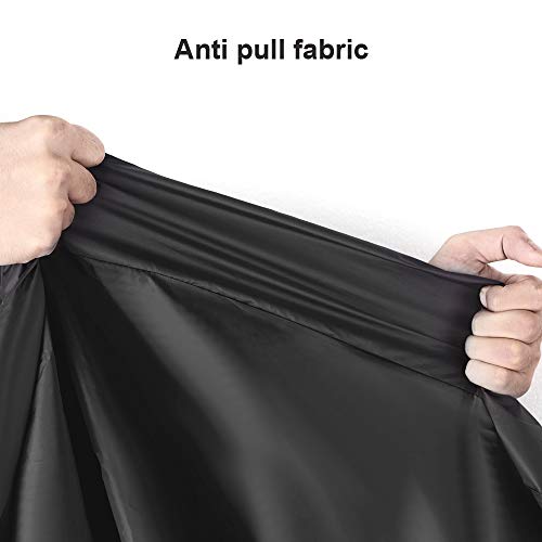 Fietshoes, zwarte bescherming voor 3 fietsen, fietsgarage, stoffen cover, met uv-bescherming, 205x108x115cm - Image 5