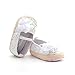 ESTAMICO Infant Girls' Sandal Floral Net Yarn Ballerina Us Sizes 3 White