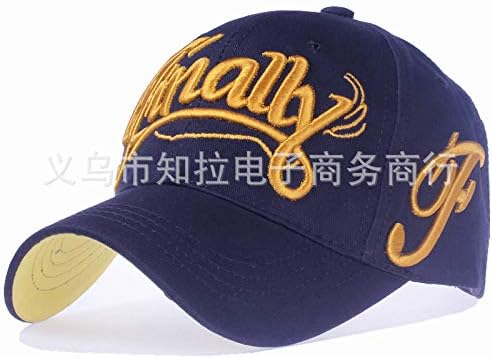 zhuzhuwen Cotton cap embroidery English alphabet duck tongue baseball cap Korean version of men and women wild curved hat 5 adjustable