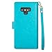 Galaxy Note 9 Wallet Case, SUPZY Leather Detachable Magnetic Flip 9 Card Slots Holder Wrist Strap Purse Removable Slim Protective Cover for Samsung Galaxy Note 9 (2018) 6.4 inch (Blue)