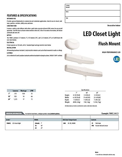 Lithonia FMMCL 18 LED Closet Light - Image 5