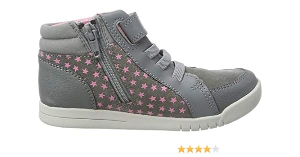 clarks grey trainers