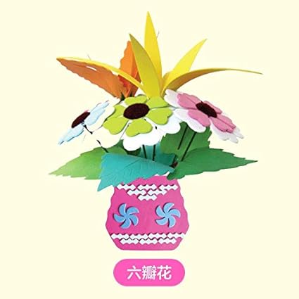 Amazoncom Paper Diy 3d Stereo Eva Creative Flower Pot