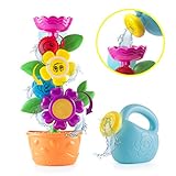 Playboom Baby Bath Toy - Flower Waterfall Water Station Fun and Educational Bath, Enhance Your Baby’s Thinking Ability and Creativity Time,Flower Birthday Gift ,Great Toy for Boys - Girls-Toddlers