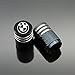 QINGTECH Valve Stem Caps,Tire Caps for Car,Motorbike,Trucks,Bike and Bicycle Aluminum 4pcs (black)