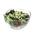 Large Clear Glass Wavy Salad Bowl, Mixing Bowl, All Purpose Round Serving Bowl…