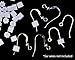 uGems Earring Backs Large 5mm Safety Backs for Fish Hook Stoppers Jumbo Protectors (50)