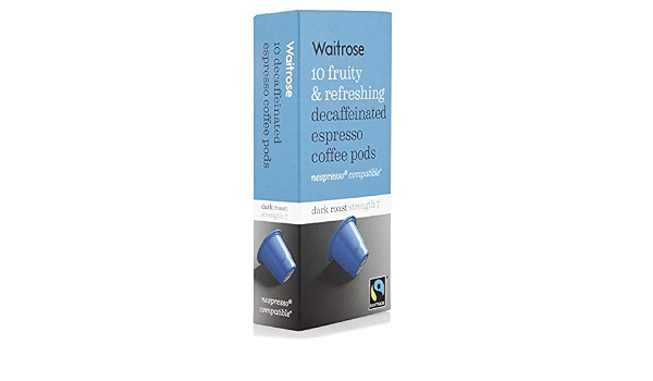 Waitrose Decaffeinated Coffee Pods - 55 
