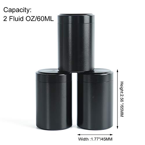 Set of 3 mini tea cans with Airtight lid home kitchen, Canisters for Tea Coffee Sugar Storage Loose Leaf Tea Tin Containers storage(black 5)