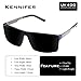 YANYU Wayfarer Polarized Sunglasses for men Women Driving Fishing Vintage Unisex Sun Glasses (Grey)