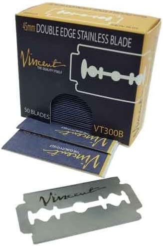 Vincent 45 mm Double Edge Stainless Blade (50 Blades per Pack)