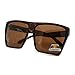 Polarized Lens Super Oversized Retro Square Sunglasses Unisex