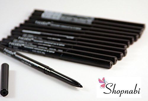 12pcs Nabi Retractable Waterproof Black Eyeliner (Wholesale Lot) by Nabi Cosmetics