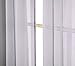 HLC.ME 2 Piece Semi Sheer Voile Window Curtain Grommet Panels for Bedroom & Living Room (54