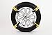 Sanku 2018 Upgraded Snow Tire Chains,Fits for Most Car/SUV/Truck-Set of 8 (Yellow)