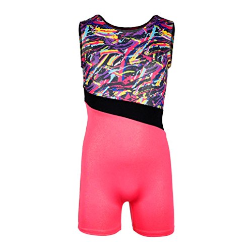 Rucan Toddler Baby Girls Sleeveless Gym Suit Leotards Ballet Dancewear Gymnastics Classic Outfits (B, 9-10 Years)