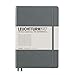 LEUCHTTURM1917 - Notebook Hardcover Medium A5-251 Numbered Pages for Writing and Journaling (Anthracite, Squared)